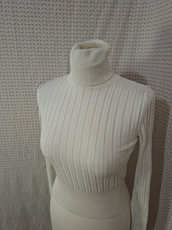 Pull col roulé blanc Zara - Taille S - 36