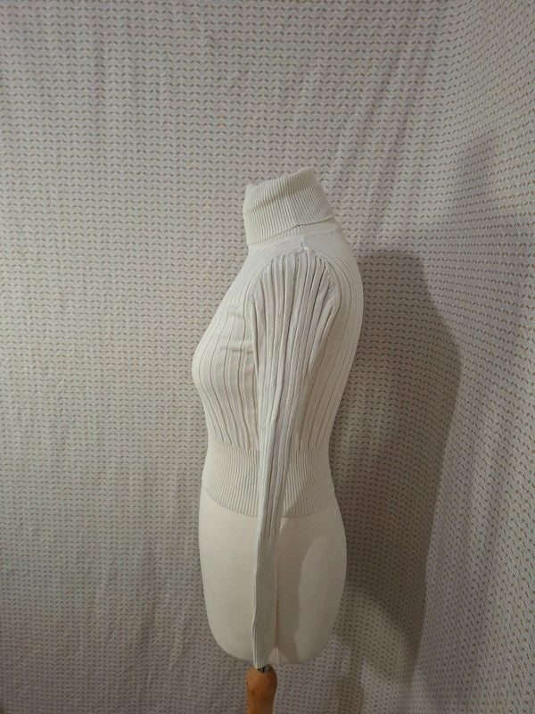 Pull col roulé blanc Zara - Taille S - 36