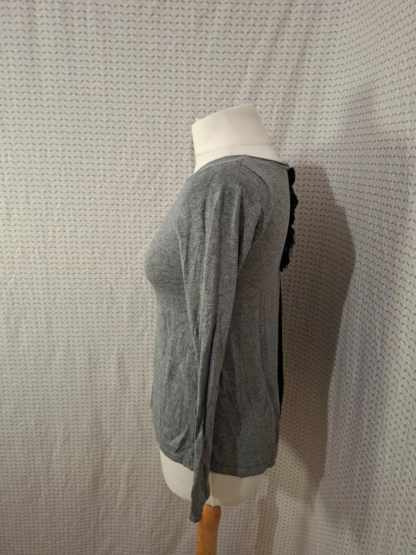 Blouse grise à dos noir Naf Naf - Taille XS - 34