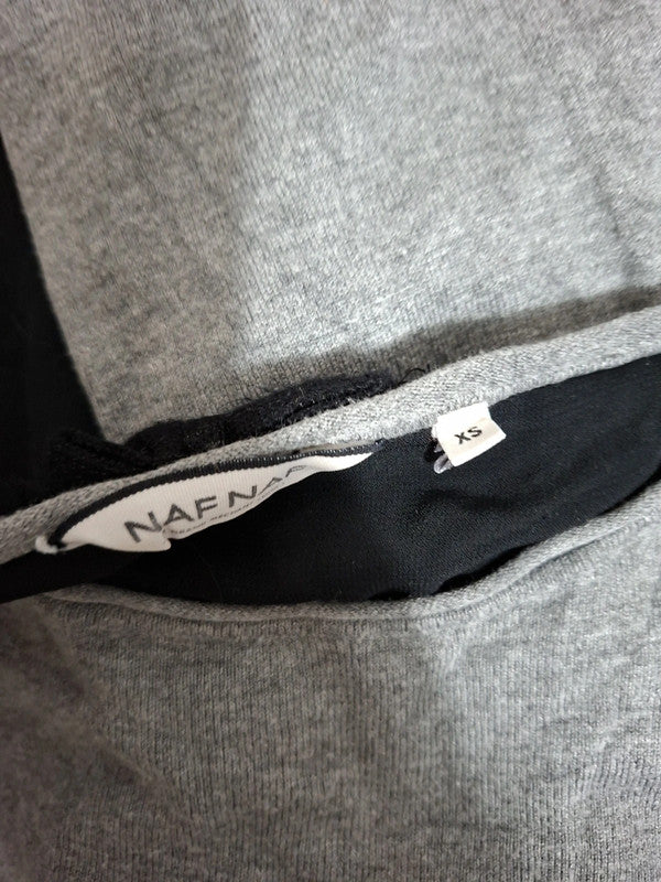 Blouse grise à dos noir Naf Naf - Taille XS - 34