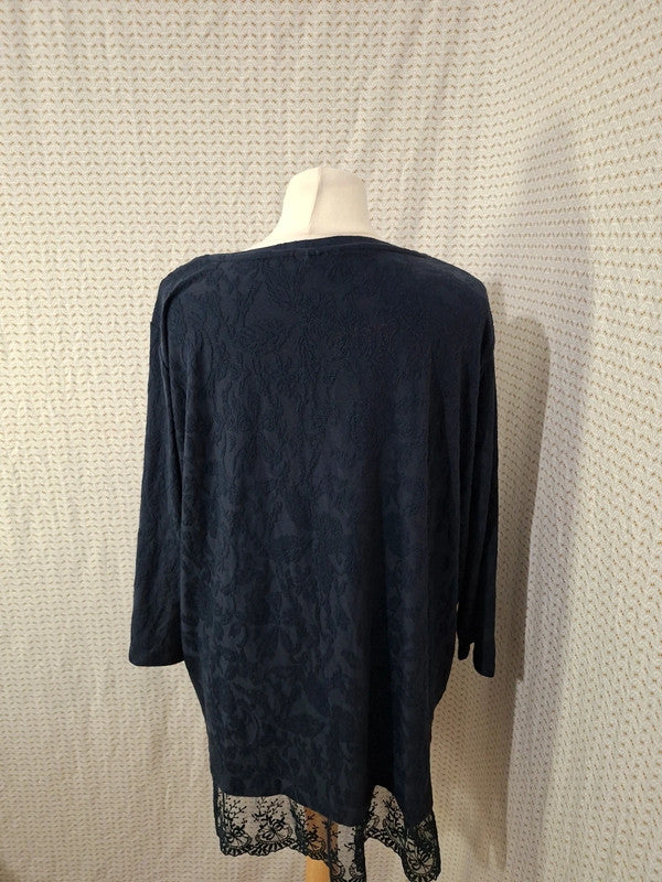 Blouse bleu marine Yessica - Taille 5XL - 50