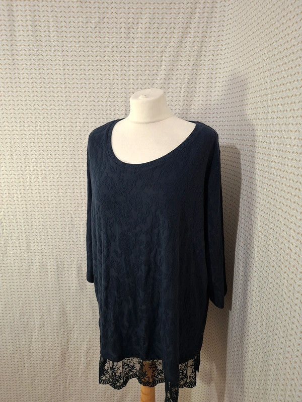 Blouse bleu marine Yessica - Taille 5XL - 50