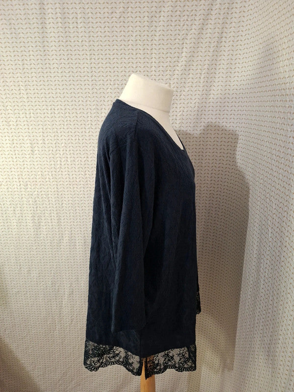 Blouse bleu marine Yessica - Taille 5XL - 50