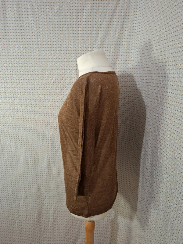 Blouses marron transparente Mim - Taille M - 38