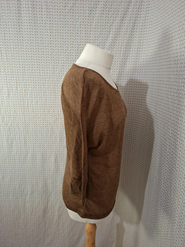 Blouses marron transparente Mim - Taille M - 38