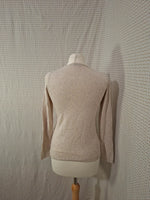 Pull col V beige edc - Taille XS - 34