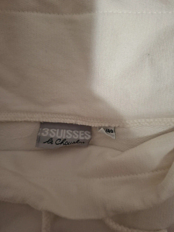 Pull blanc à motifs 3 Suisses - Taille L - 40