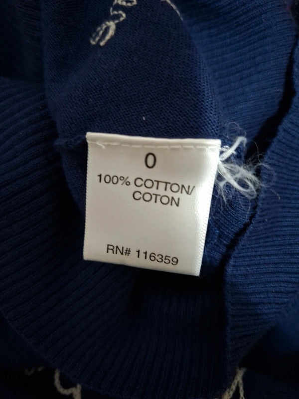 Blouse bleu marine American Retro - Taille L - 40