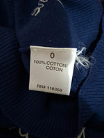 Blouse bleu marine American Retro - Taille L - 40