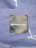 Blouse bleu marine American Retro - Taille L - 40