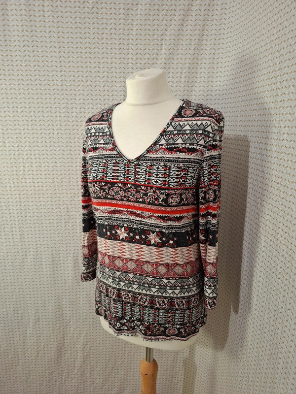 Blouse imprimé Christine Laure - Taille M - 38