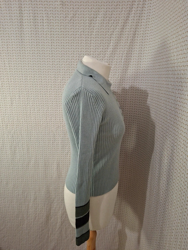 Polo à manche longue bleu Terre & mer - Taille M - 38