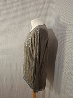 Blouse kaki brillante Tulipe - Taille M - 38