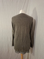 Blouse kaki brillante Tulipe - Taille M - 38