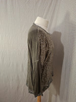 Blouse kaki brillante Tulipe - Taille M - 38