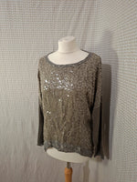 Blouse kaki brillante Tulipe - Taille M - 38