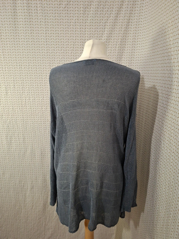 Blouse transparente grise American Dissidence Natural - Taille L - 40