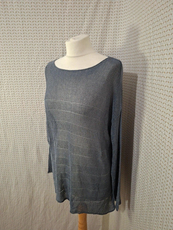 Blouse transparente grise American Dissidence Natural - Taille L - 40