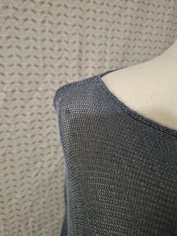 Blouse transparente grise American Dissidence Natural - Taille L - 40