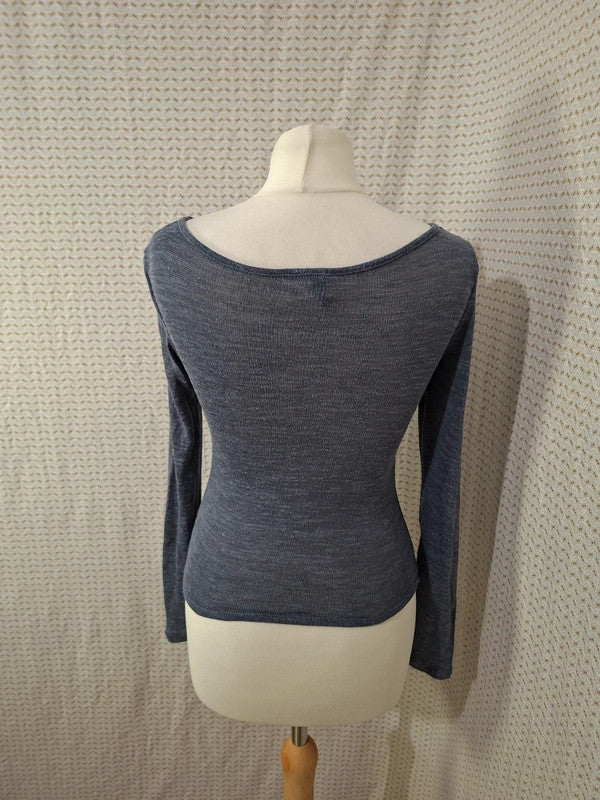 Top bleu transparent Divided - Taille XS - 34