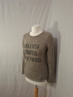 Pull marron Mademoiselle-Élégance - Taille L - 40