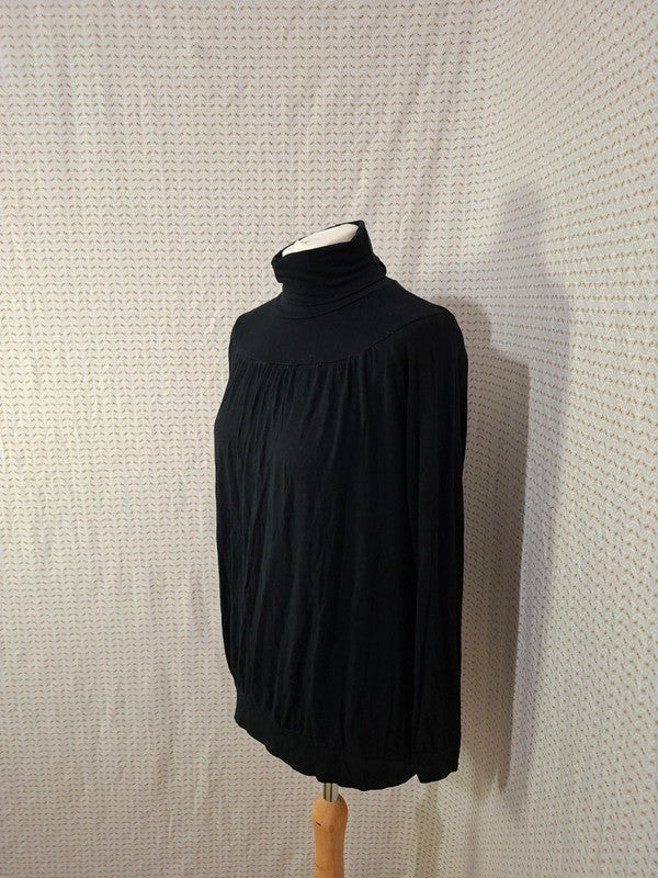 Blouse noir col roulé Notre Mode - Taille M - 38