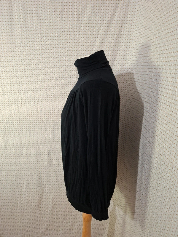 Blouse noir col roulé Notre Mode - Taille M - 38