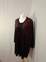 Blouse léopard rouge et noir Si belle et- Taille XL - 42