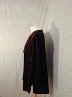 Blouse léopard rouge et noir Si belle et- Taille XL - 42