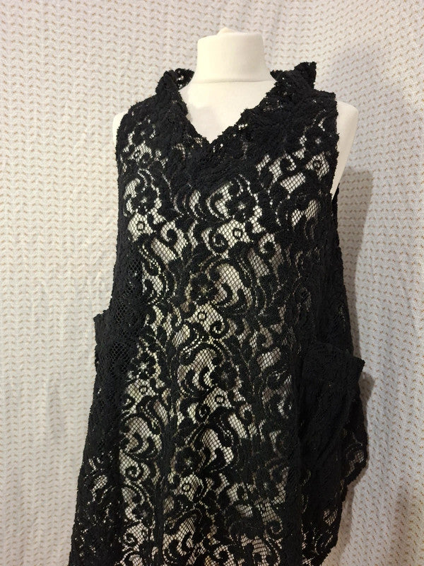 Top noir troué Molly Bracken - Taille L - 40