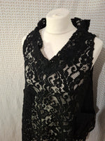 Top noir troué Molly Bracken - Taille L - 40