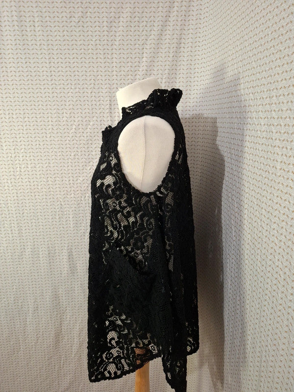 Top noir troué Molly Bracken - Taille L - 40