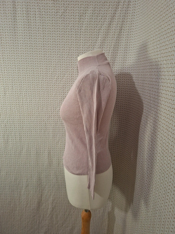 Top rose col roulé Zinzo - Taille S - 36