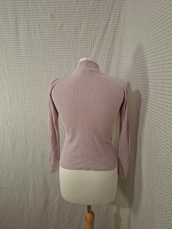 Top rose col roulé Zinzo - Taille S - 36