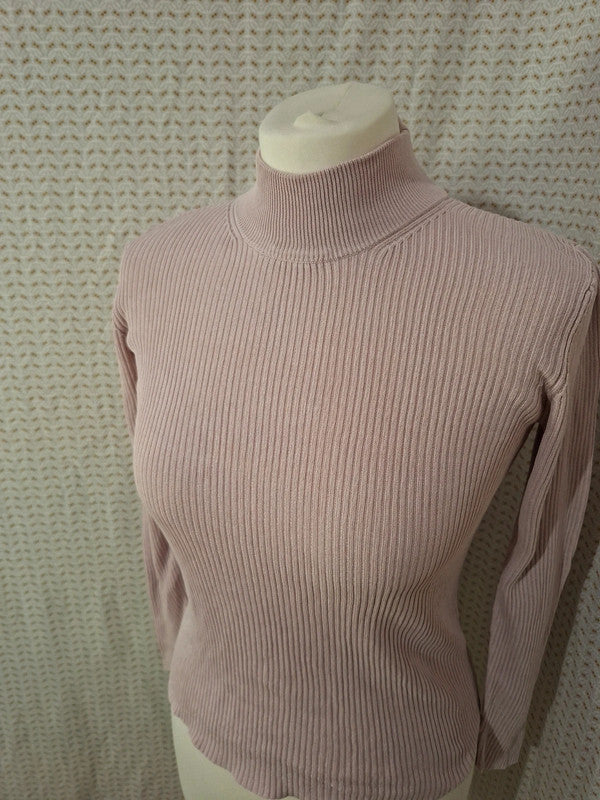 Top rose col roulé Zinzo - Taille S - 36