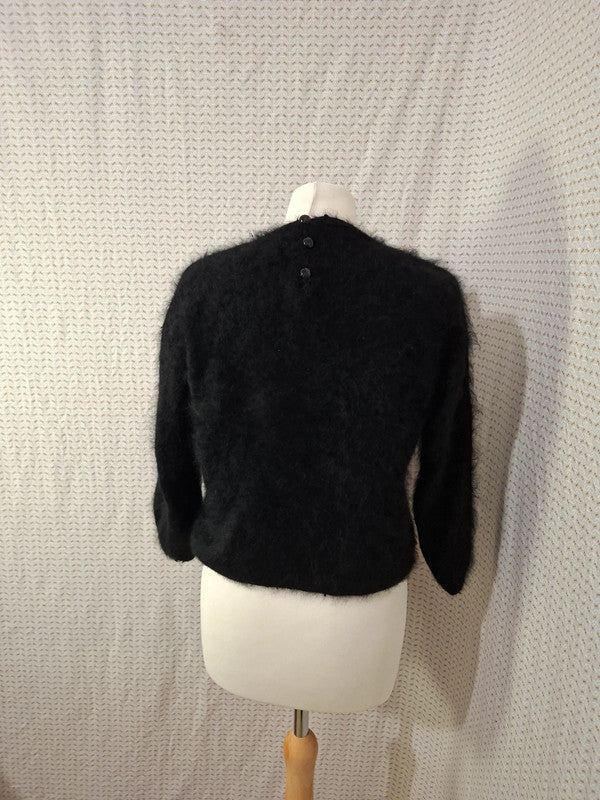 Top noir Mademoiselle-Élégance - Taille M - 38