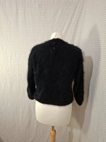 Top noir Mademoiselle-Élégance - Taille M - 38