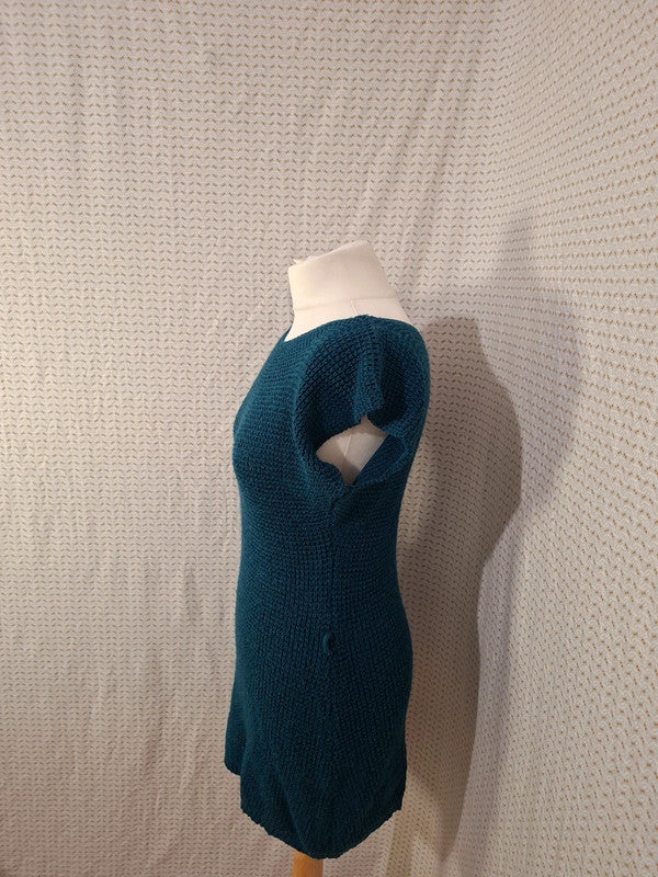 Robe pull bleu Mademoiselle-Élégance - Taille L - 40