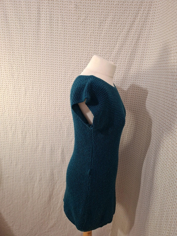 Robe pull bleu Mademoiselle-Élégance - Taille L - 40