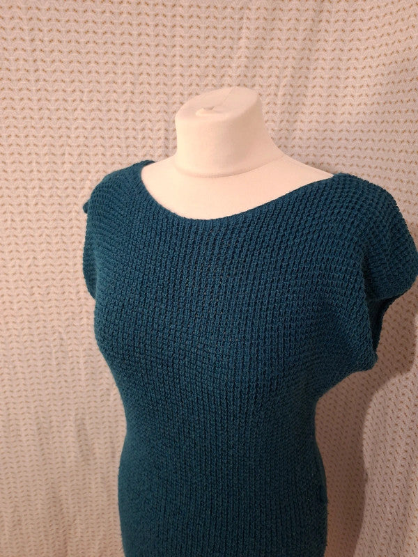 Robe pull bleu Mademoiselle-Élégance - Taille L - 40