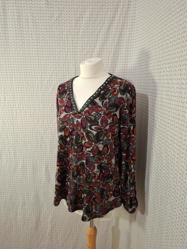 Blouse feuillu Mé - Taille M - 38