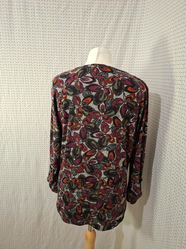 Blouse feuillu Mé - Taille M - 38