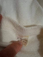 Pull blanc Mademoiselle-Élégance - Taille L - 40