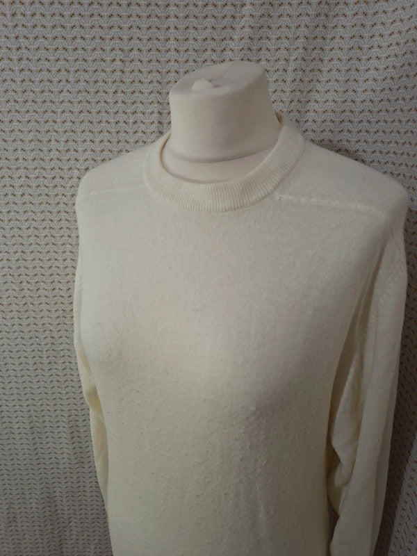 Pull blanc Mademoiselle-Élégance - Taille L - 40