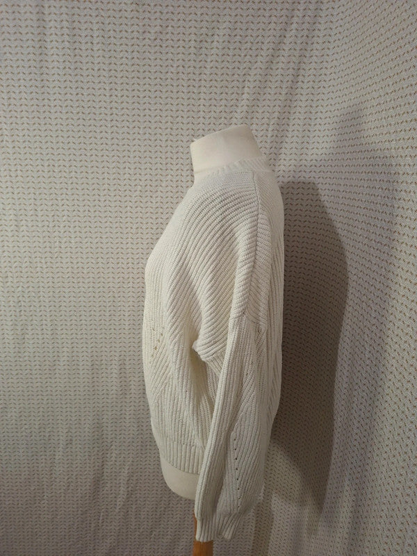 Pull blanc over size Jennyfer - Taille M - 38