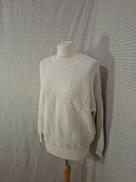 Pull blanc over size Jennyfer - Taille M - 38