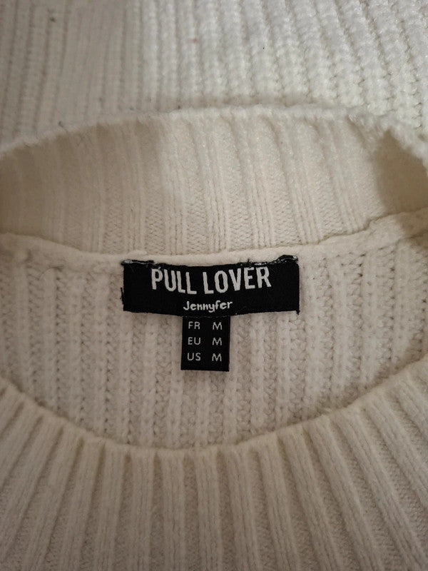 Pull blanc over size Jennyfer - Taille M - 38