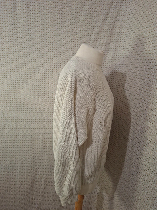 Pull blanc over size Jennyfer - Taille M - 38