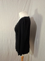 Blouse noir brillante Anne Weyburn - 5XL - 50