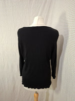 Blouse noir brillante Anne Weyburn - 5XL - 50